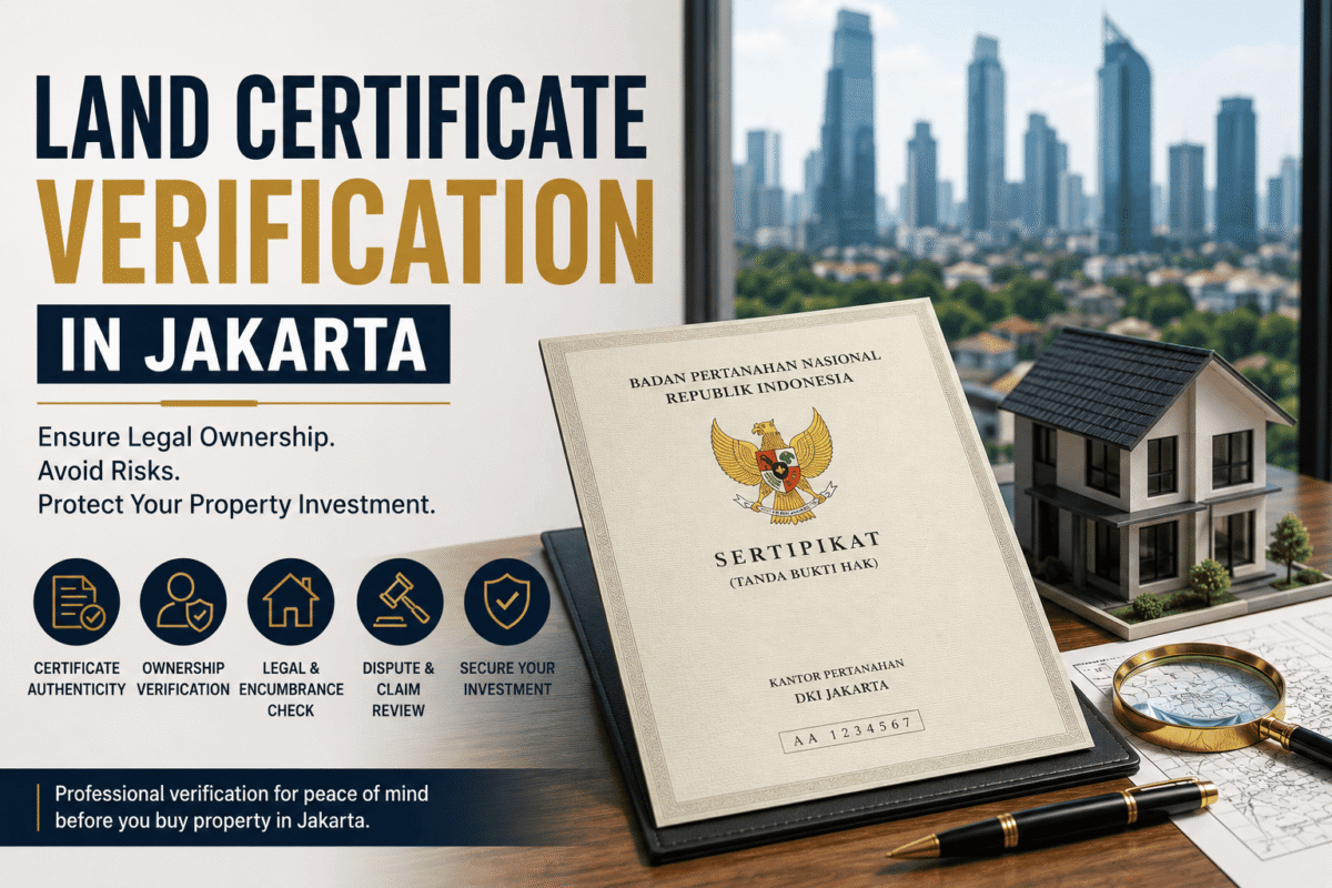 Land Certificate Verification in Jakarta: Scope, Limits, and Due Diligence