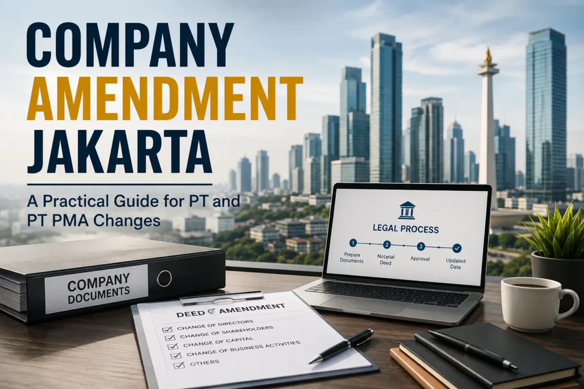 Company Amendment Jakarta: A Practical Guide for PT and PT PMA Changes