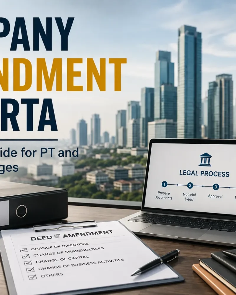 Company Amendment Jakarta: A Practical Guide for PT and PT PMA Changes