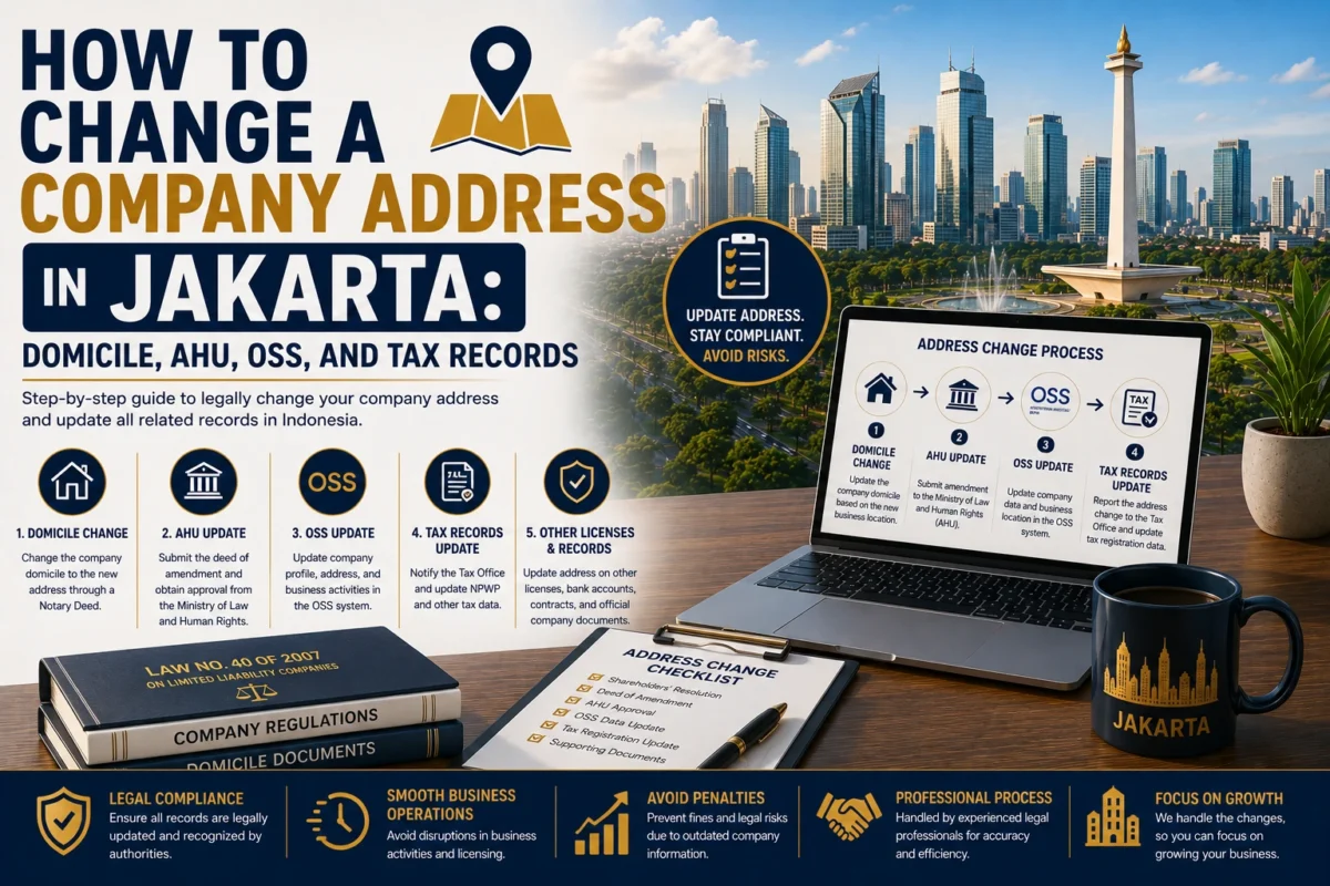 How to Change a Company Address in Jakarta: Domicile, AHU, OSS, and Tax Records