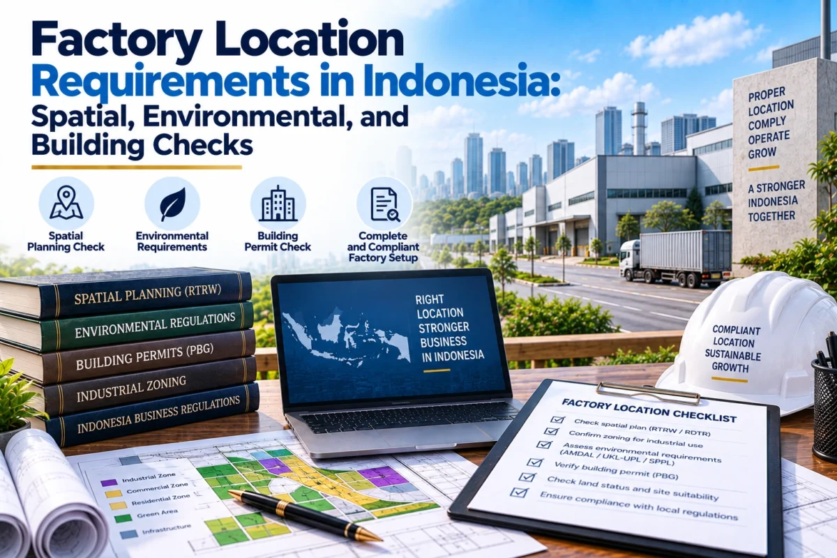Factory Location Requirements in Indonesia: Spatial, Environmental, and Building Checks