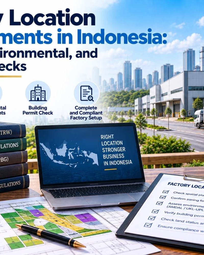 Factory Location Requirements in Indonesia: Spatial, Environmental, and Building Checks