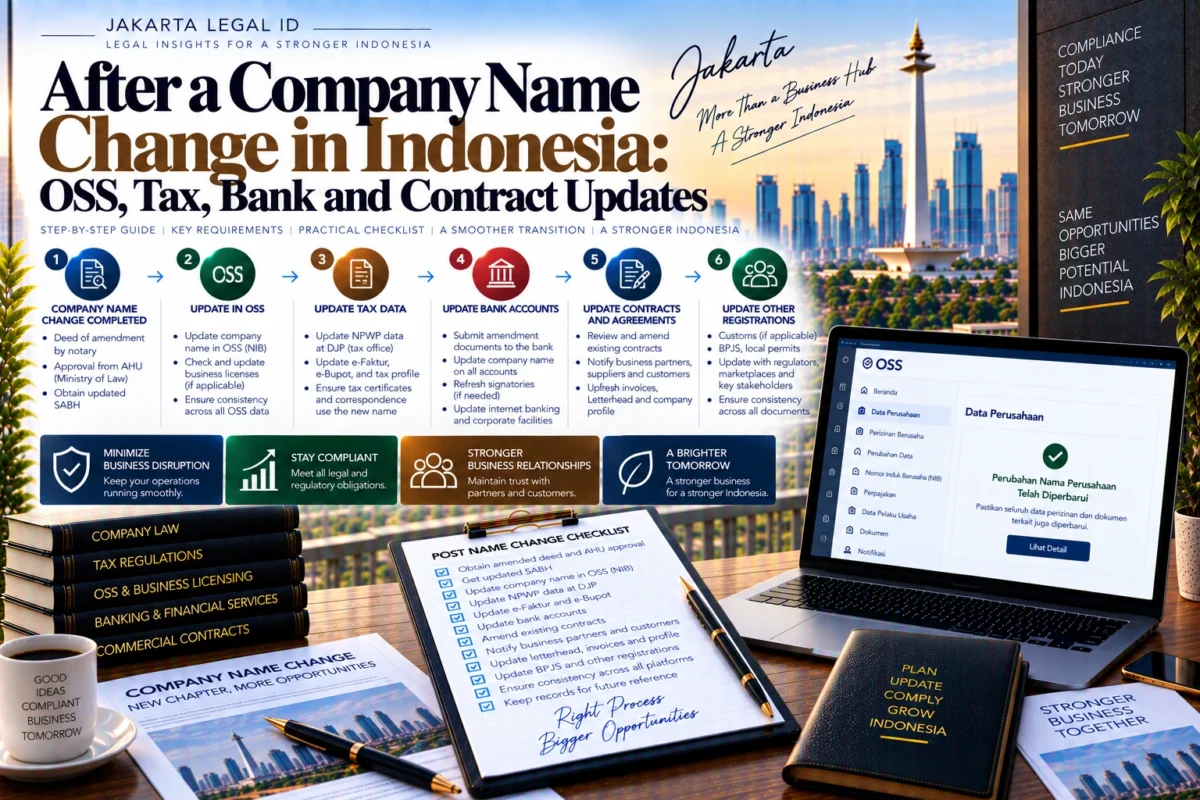 After Company Name Change Indonesia: Records Checklist
