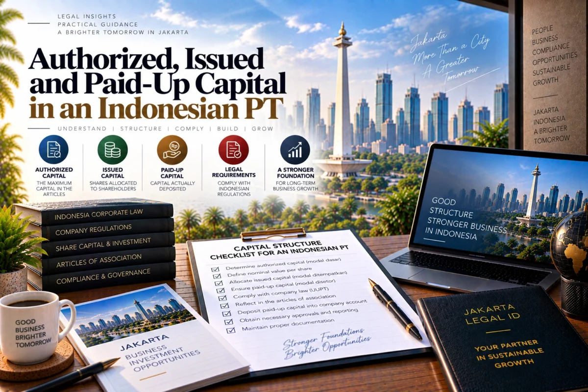 Authorized, Issued and Paid-Up Capital in an Indonesian PT