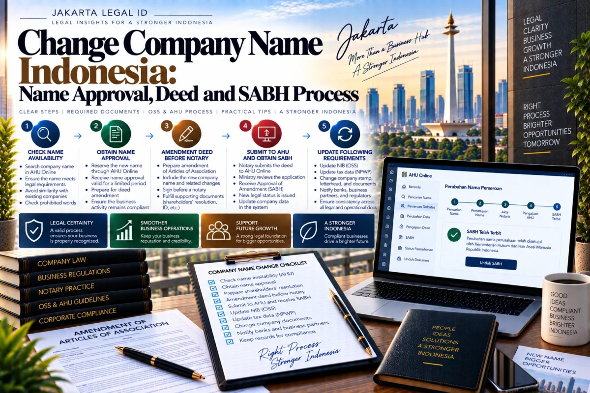Change Company Name Indonesia: Notary & Approval Guide