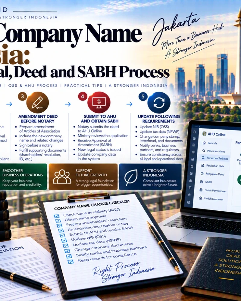 Change Company Name Indonesia: Notary & Approval Guide