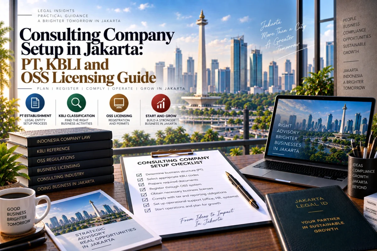 Consulting Company Setup in Jakarta: PT, KBLI and OSS Licensing Guide