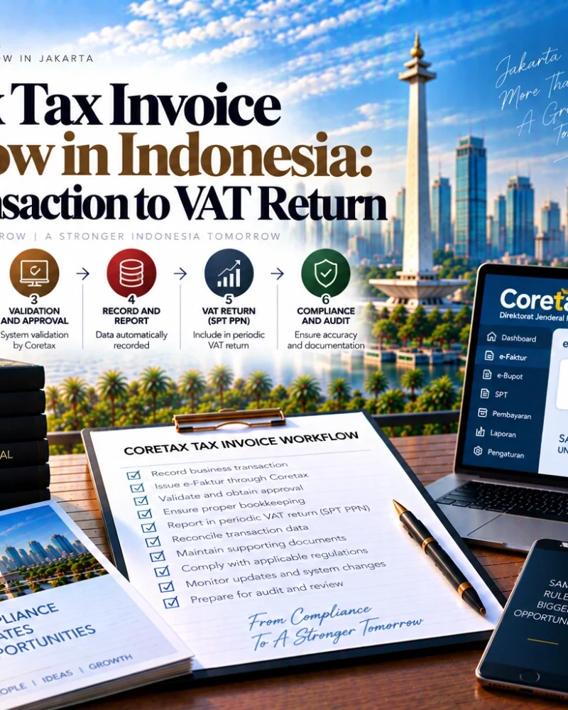 Coretax Tax Invoice Workflow in Indonesia: From Transaction to VAT Return