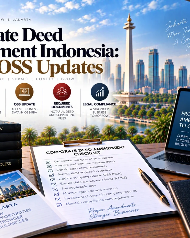Corporate Deed Amendment in Indonesia: When AHU and OSS Updates Are Required