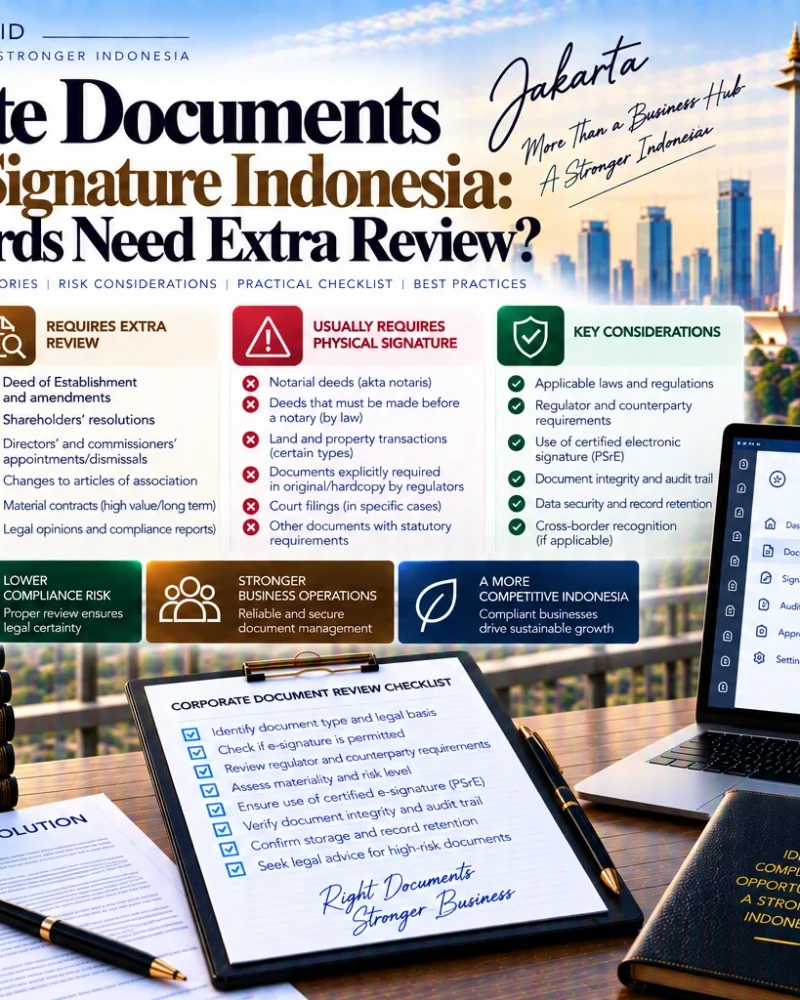 Corporate Documents Electronic Signature Indonesia: Guide