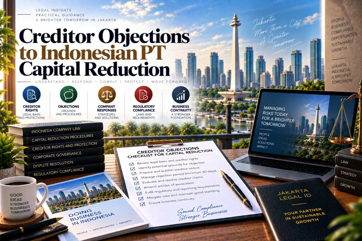 Creditor Objections to Indonesian PT Capital Reduction