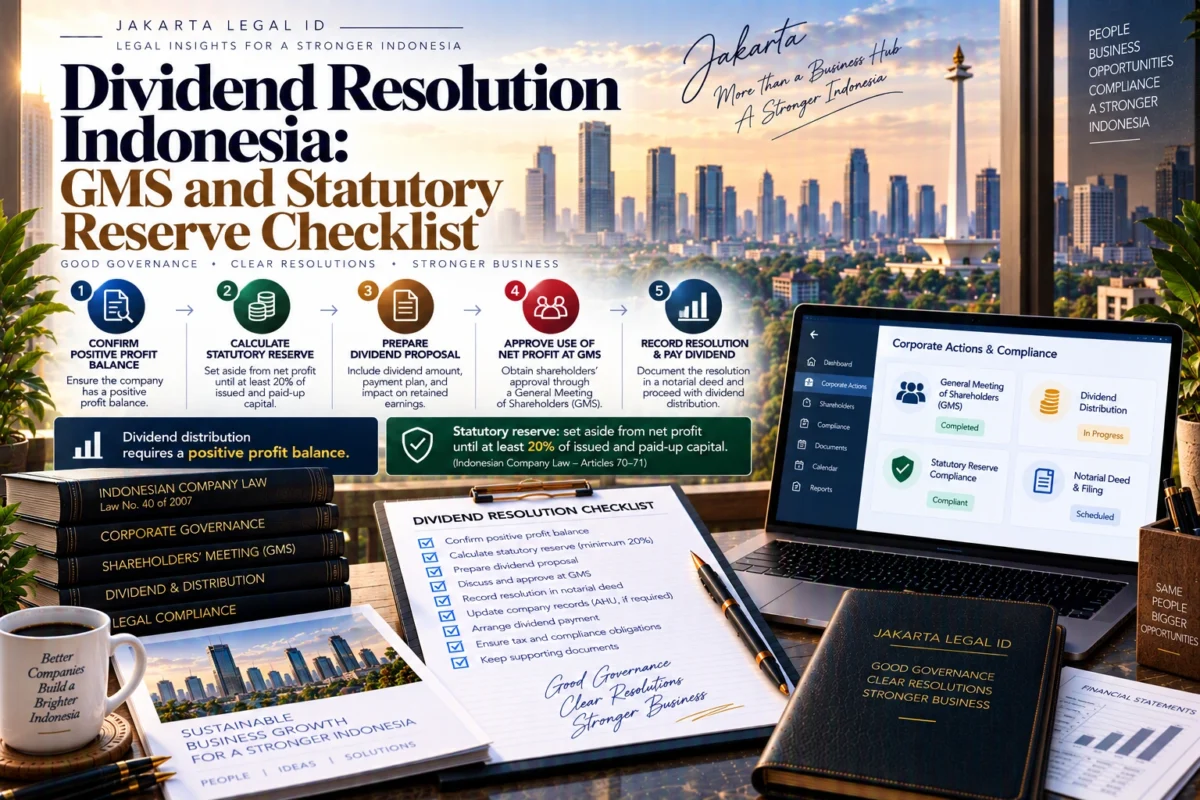 Dividend Resolution Indonesia: GMS & Reserve Checklist