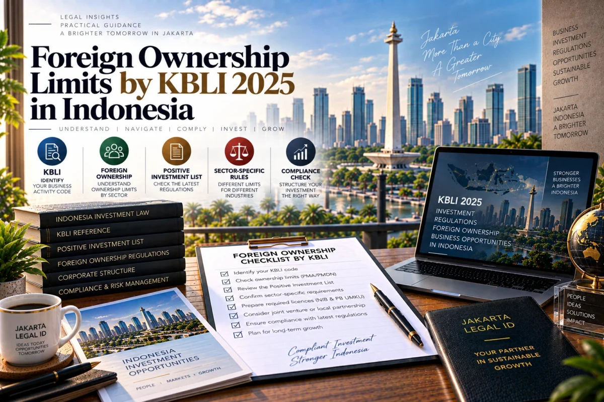Foreign Ownership Limits by KBLI 2025 in Indonesia