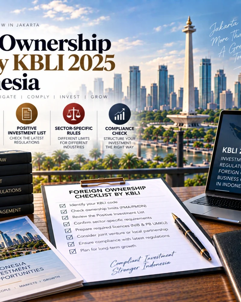 Foreign Ownership Limits by KBLI 2025 in Indonesia