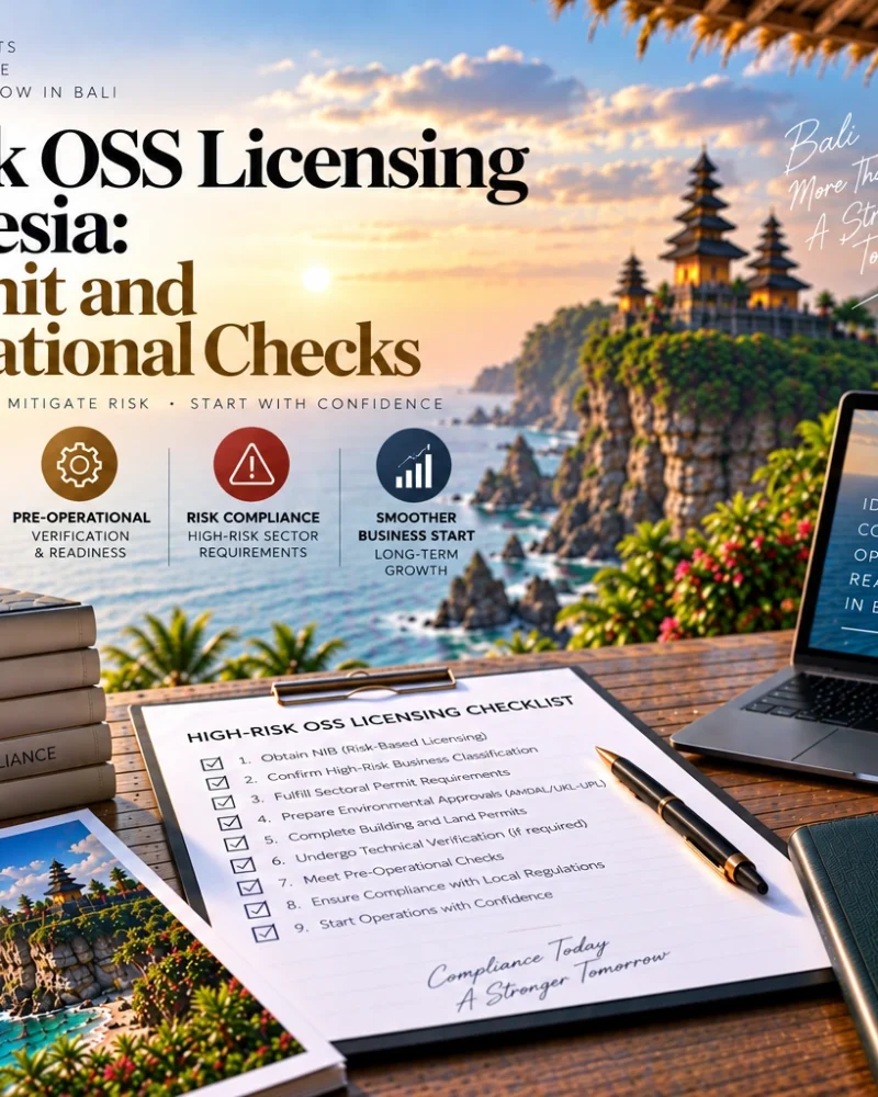 High-Risk OSS Licensing in Indonesia: NIB, Permit and Pre-Operational Checks