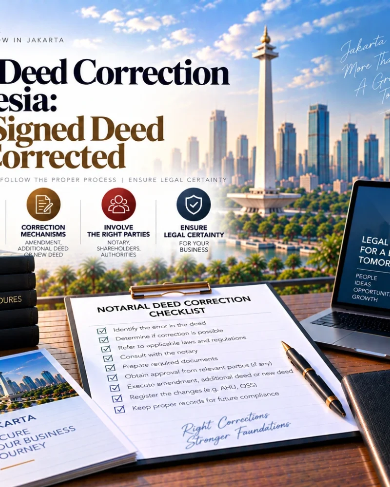 Notarial Deed Correction Indonesia: When a Signed Deed Can Be Corrected