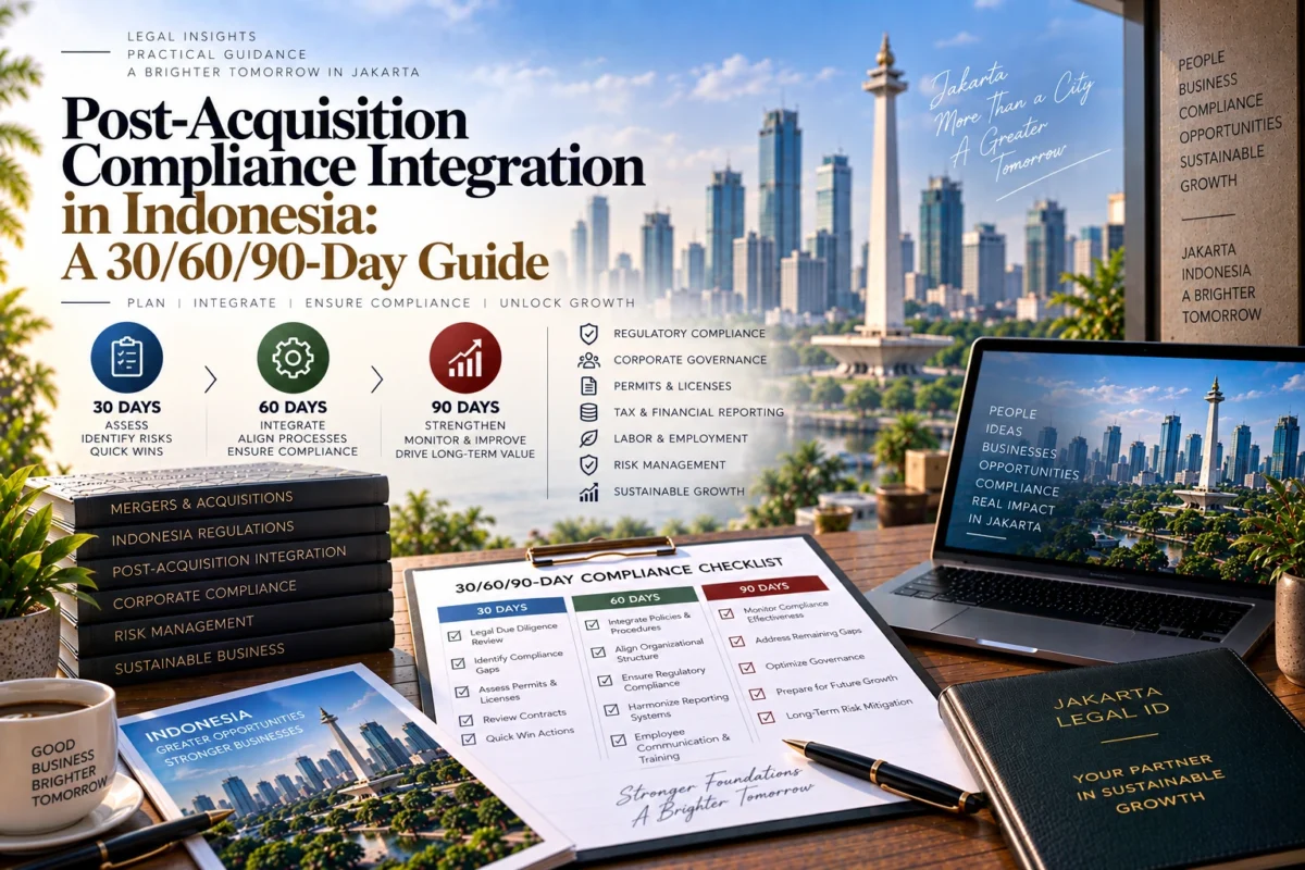 Post Acquisition Compliance Integration Indonesia: A 30/60/90-Day Guide