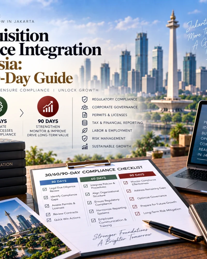 Post Acquisition Compliance Integration Indonesia: A 30/60/90-Day Guide