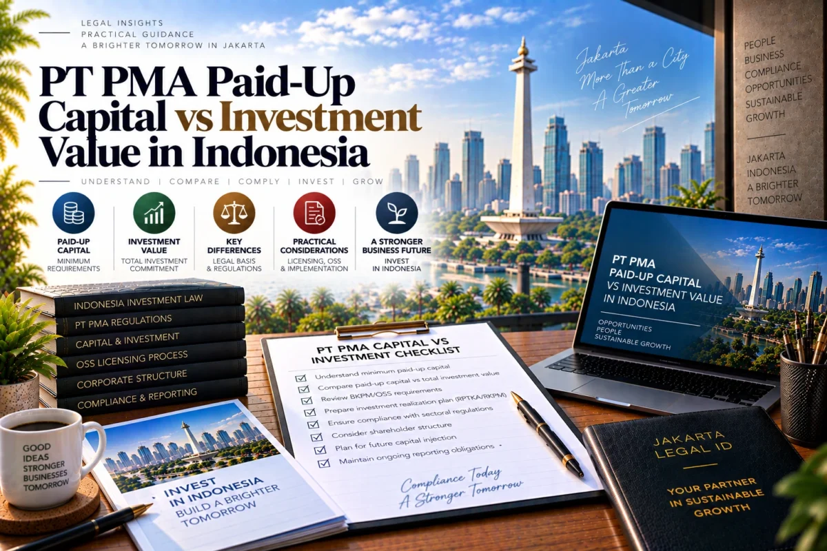 PT PMA Paid-Up Capital vs Investment Value in Indonesia