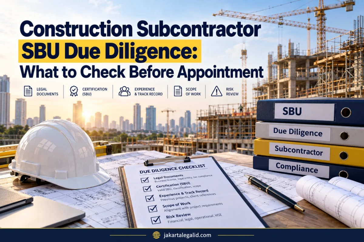 Construction Subcontractor SBU Due Diligence: Guide