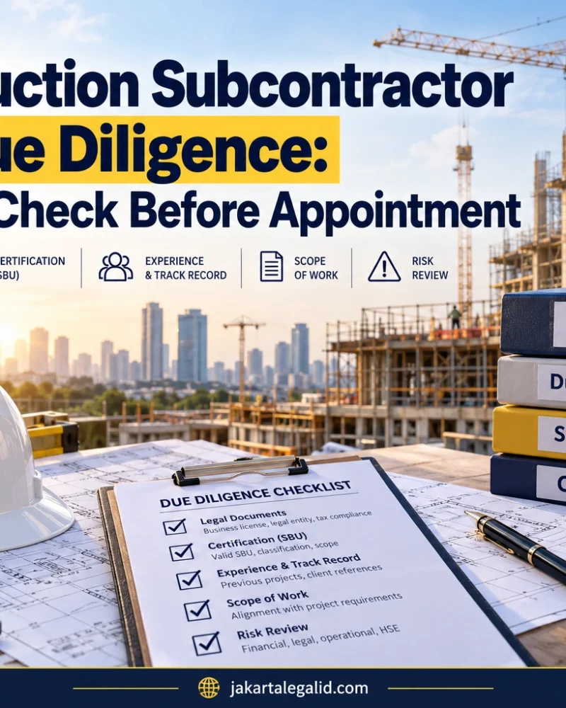 Construction Subcontractor SBU Due Diligence: Guide